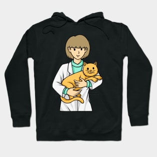 Cat With Vet Veterinarian Cats Hoodie